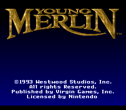 Young Merlin Title Screen